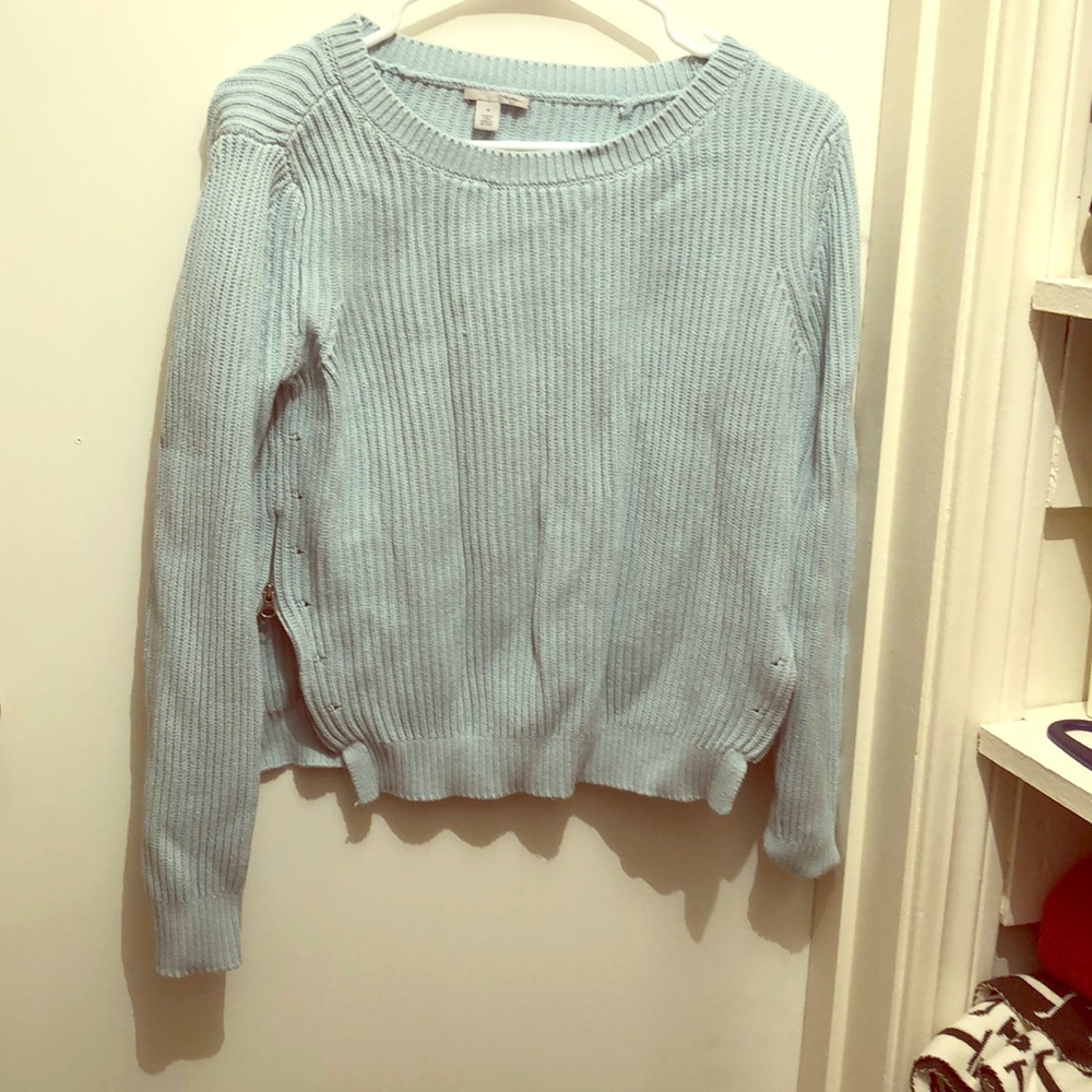 Warm blue sweater